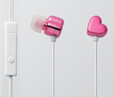 Elecom-pink-heart-shaped-earphones-1